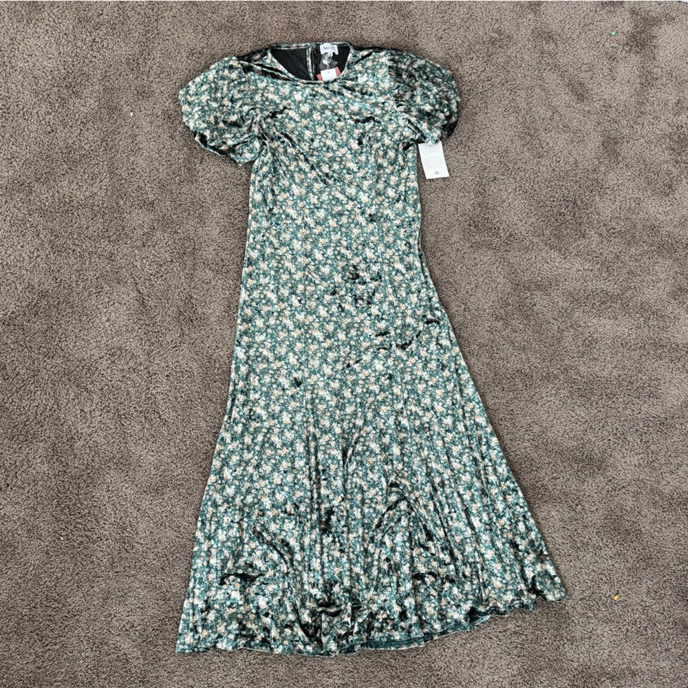 Floral Green Dress